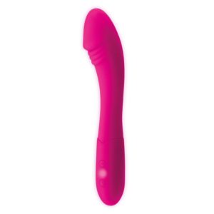 Vibrador Punto G  Silicona fucsia y recargable. GOODIES Sweety